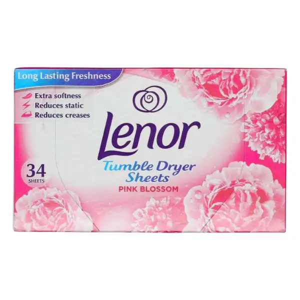 lenor-pink-blossom-scent-sheets-34-count