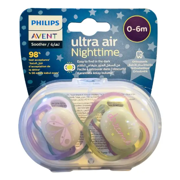 philips-avent-ultra-air-glow-in-the-dark-pacifier-violet-butterfly-0-to-6-months